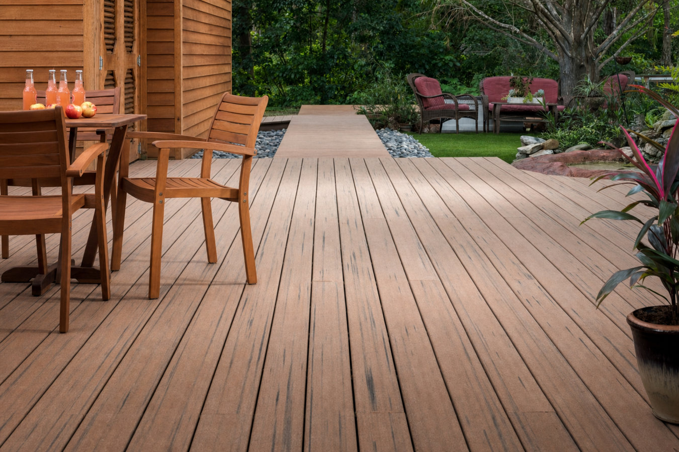 Composite deck installation