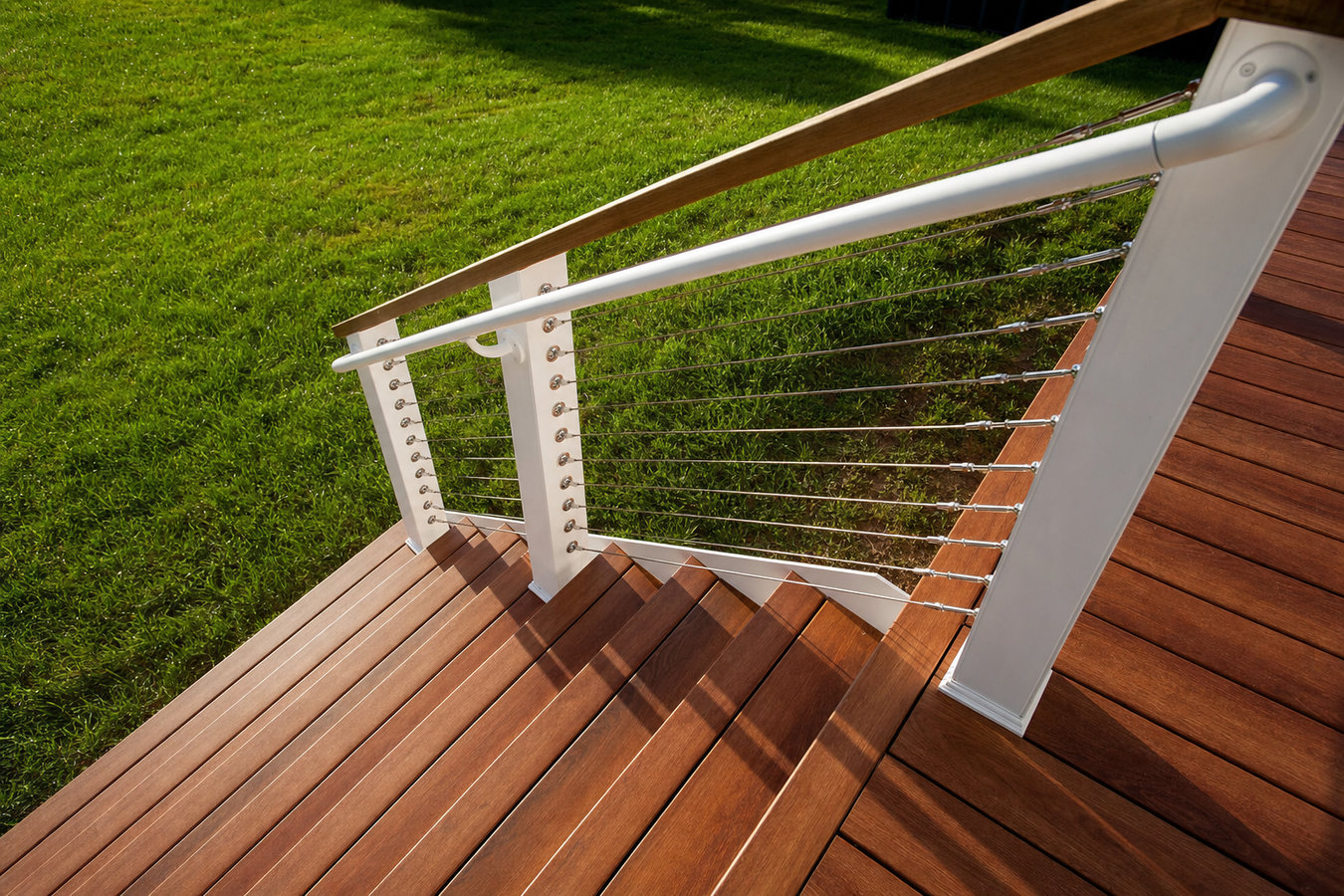 Deck railing installation